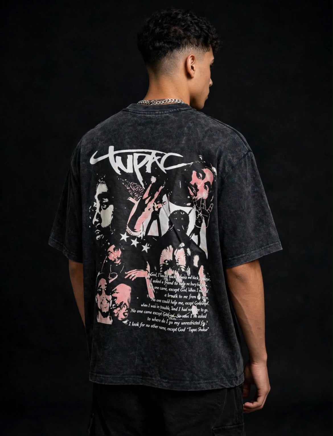 Acid Wash Half Sleeve Tee | Chapter 01