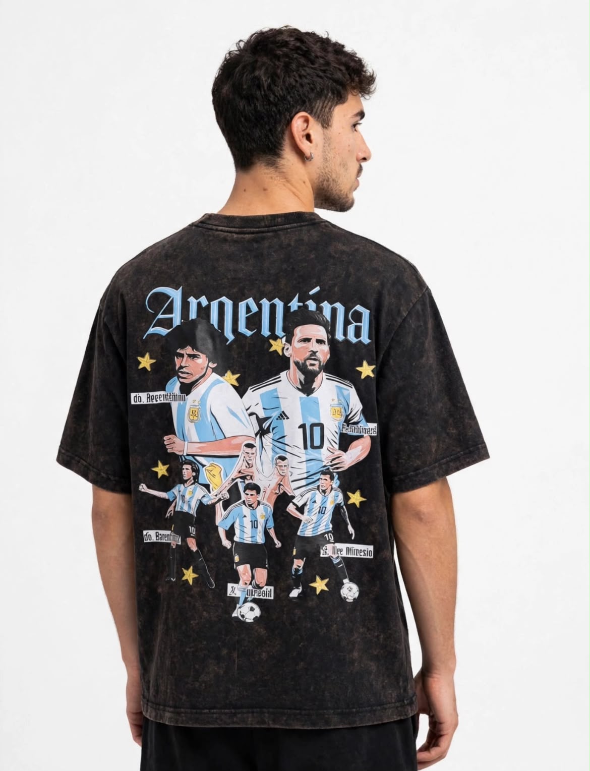Acid Wash Half Sleeve Tee | Chapter 01