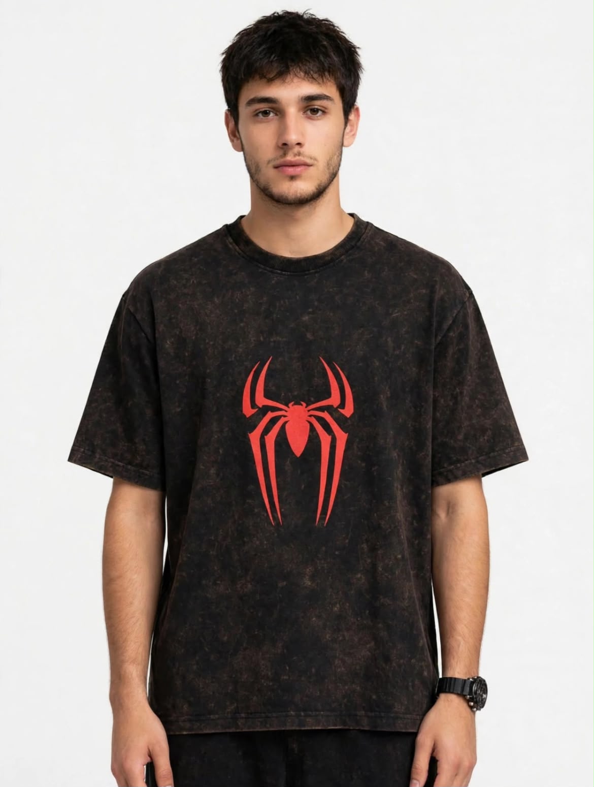 Chahuta Acid Wash Half Sleeve Tee | Chapter 01