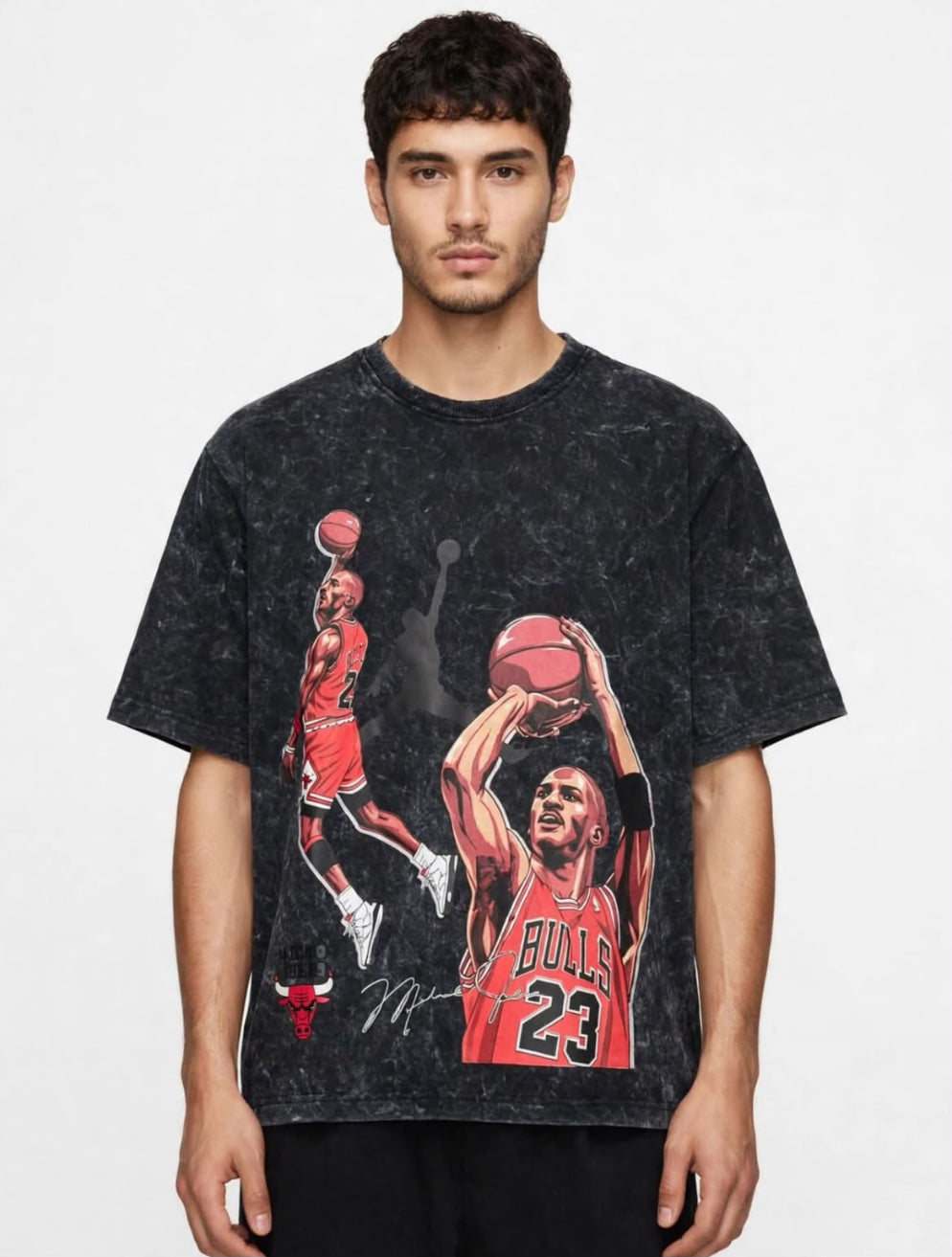 Acid Wash Half Sleeve Tee | Chapter 01