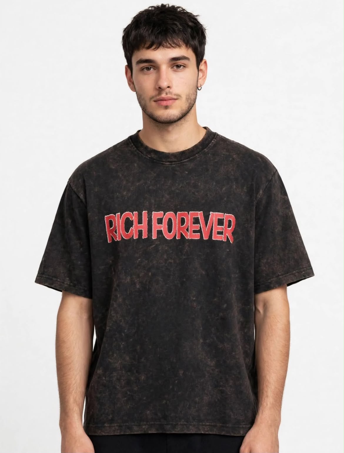 Acid Wash Half Sleeve Tee | Chapter 01