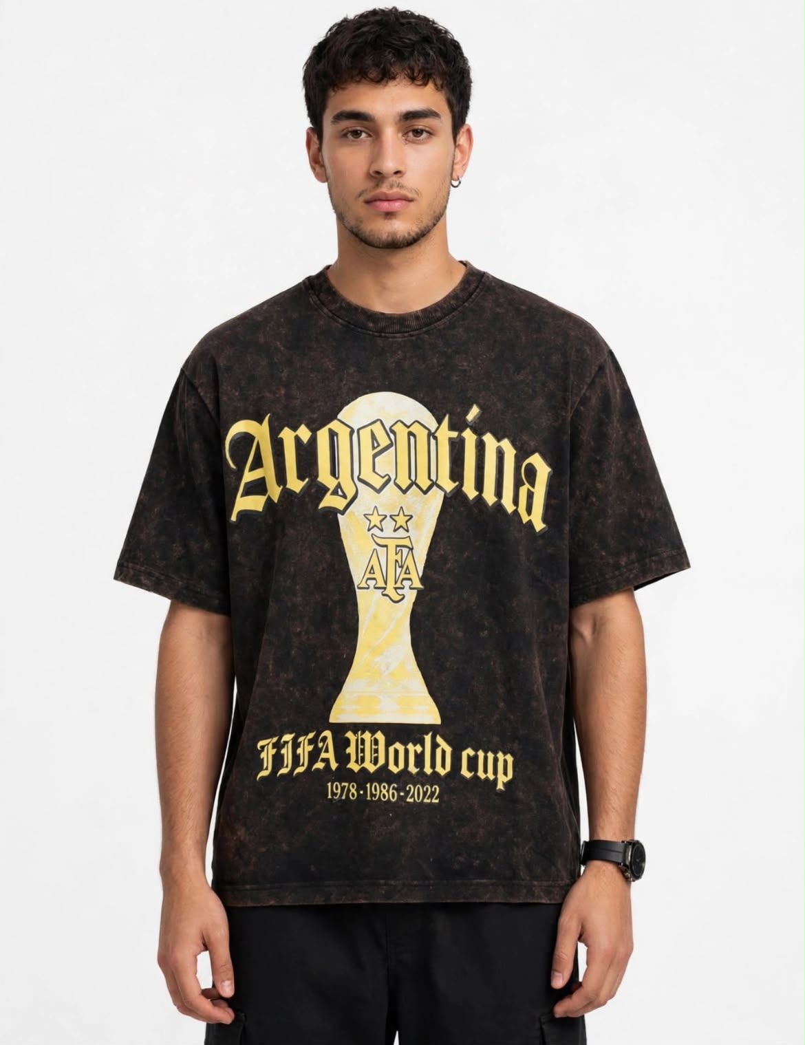 Acid Wash Half Sleeve Tee | Chapter 01